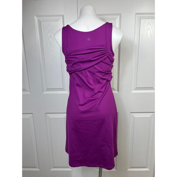 Athleta Women's Tangelo Twist Front Lycra Sport Dress Purple Outdoors Medium - Picture 4 of 7